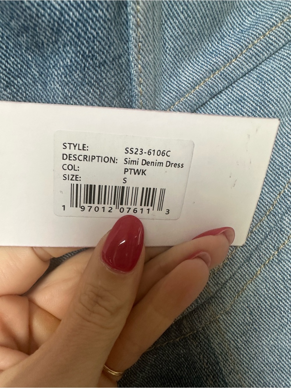 Retrofete Light Blue Denim Corset Mini Dress - Picture 4 of 4